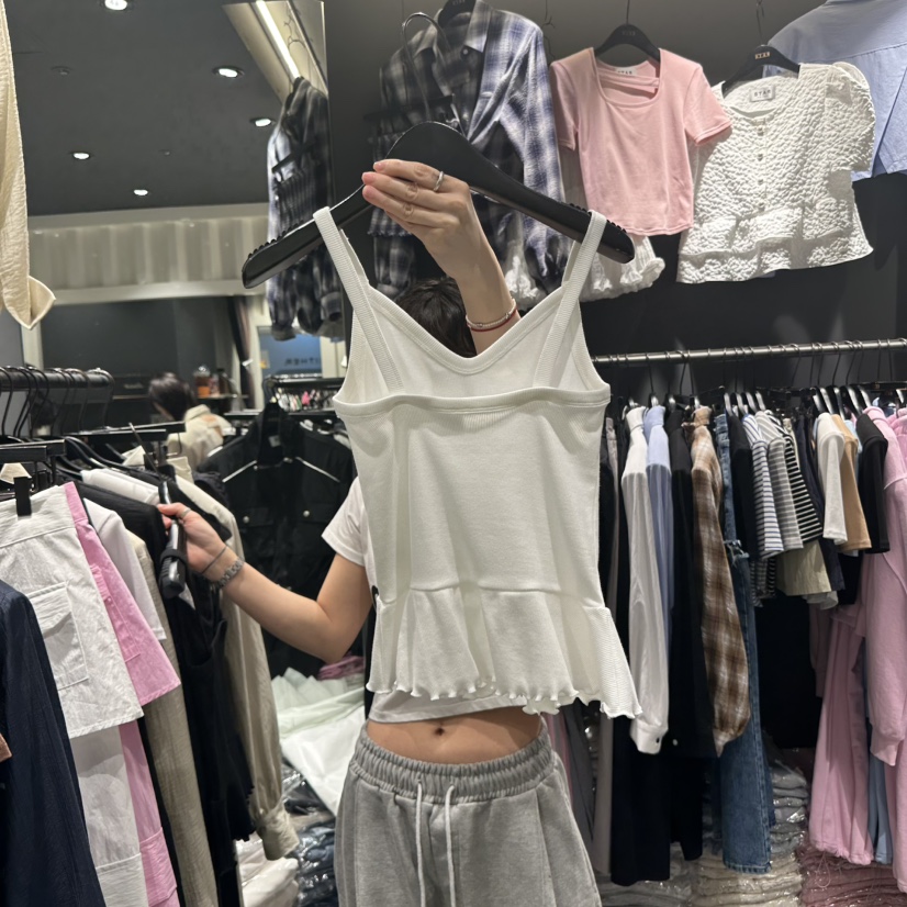 STAR-L直郵韓國代購㊣女裝新品時尚25春夏推薦熱賣吊帶背心STAR-L吊帶/背心