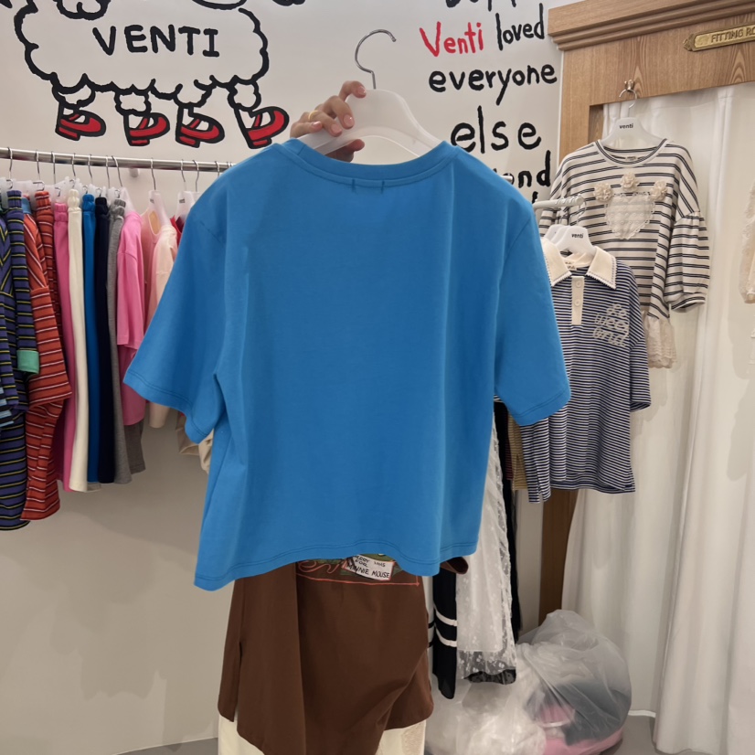 VENTI韓國代購女裝新品休閑推薦真品熱賣人氣職業時尚25春夏T恤VENTIT恤