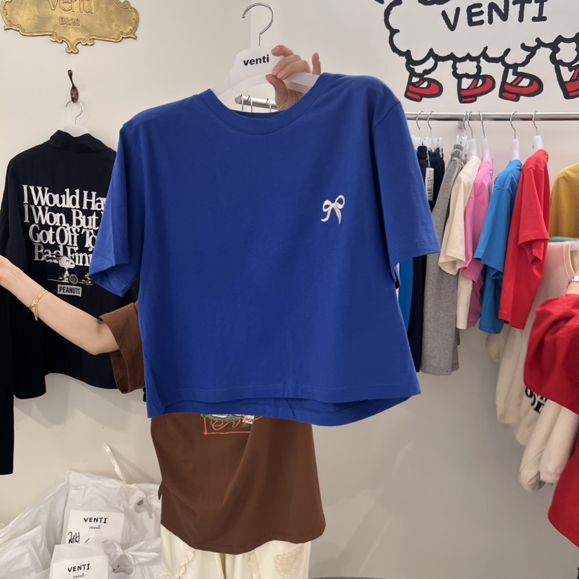 VENTI韓國代購女裝新品休閑推薦真品熱賣人氣職業時尚25春夏T恤VENTIT恤圖色6