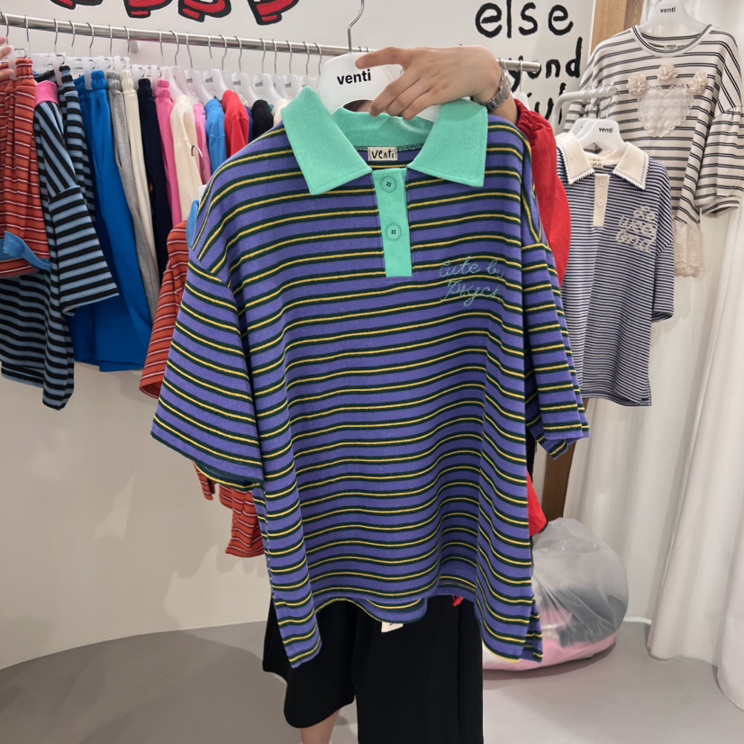 VENTI東大門實拍女裝新品熱賣人氣時尚真品休閑職業推薦T恤VENTIT恤圖色1