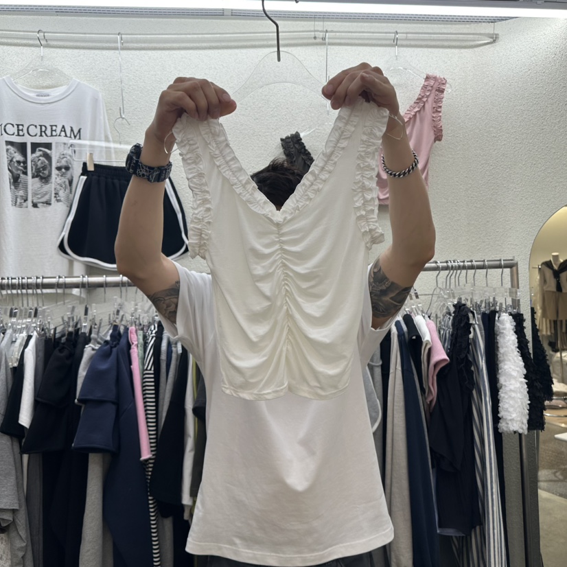 MAGOT韓國㊣直郵東大門代購女裝新品休閑25春夏推薦吊帶背心IIIΛGOT/MAGOT吊帶/背心圖色2