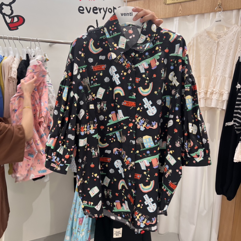 VENTI直郵韓國代購㊣女裝新品熱賣推薦時尚25春夏襯衫蕾絲衫VENTI襯衫/蕾絲衫圖色3