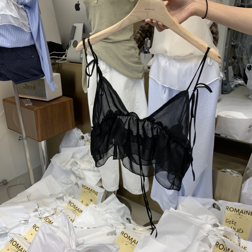 ROMAINE韓國㊣直郵東大門代購女裝新款25春夏吊帶背心不含內搭ROMAINE吊帶/背心圖色2