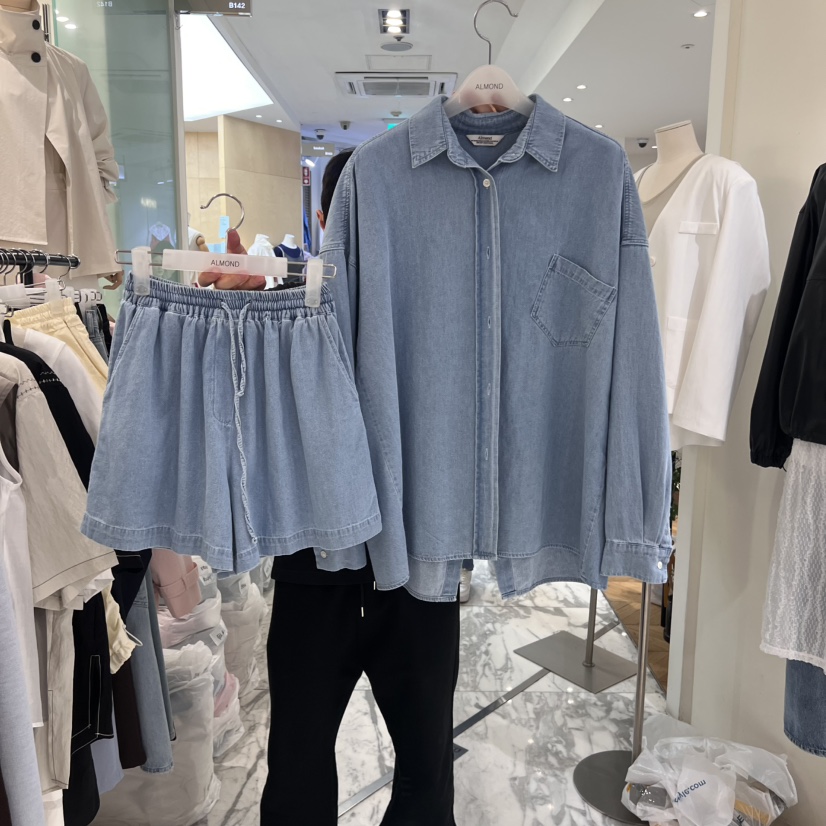 ALMOND直郵韓國代購㊣女裝新款推薦休閑人氣時尚熱賣套裝套裝ALMOND套裝圖色1