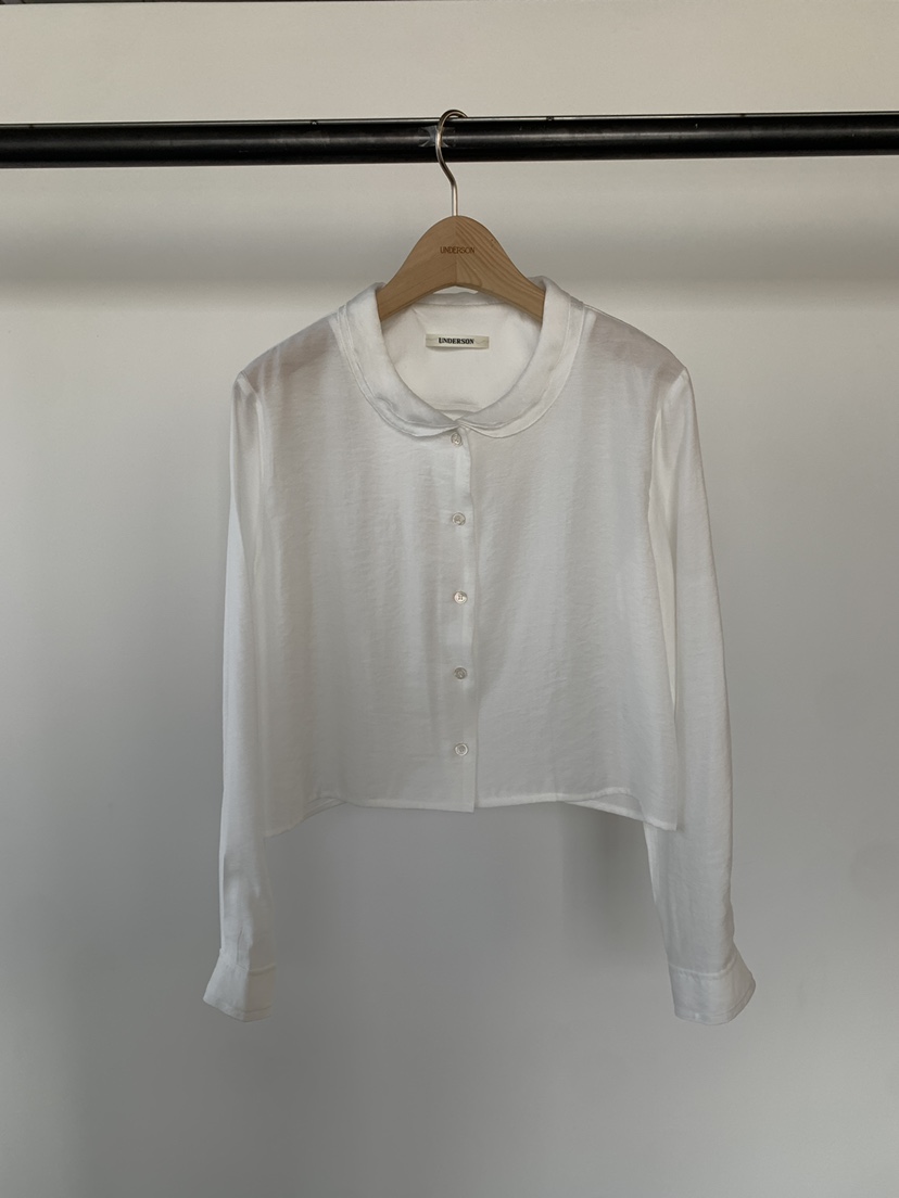 UNDERSON韓國㊣直郵東大門代購女裝新品推薦休閑襯衫蕾絲衫UNDERSON襯衫/蕾絲衫圖色1