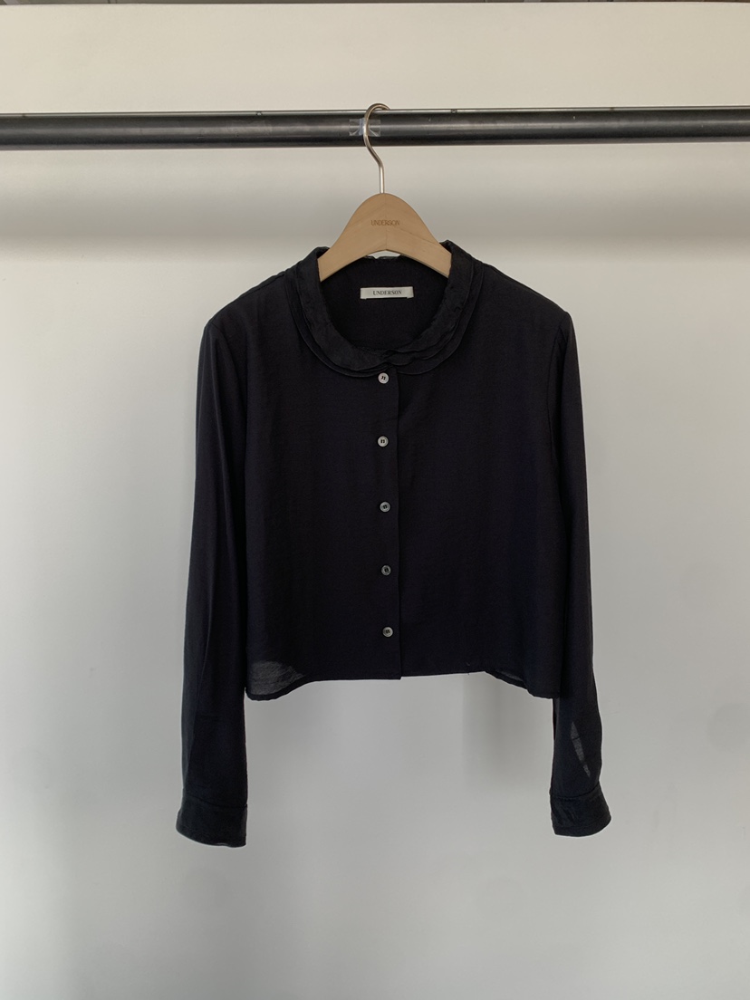 UNDERSON韓國㊣直郵東大門代購女裝新品推薦休閑襯衫蕾絲衫UNDERSON襯衫/蕾絲衫圖色2