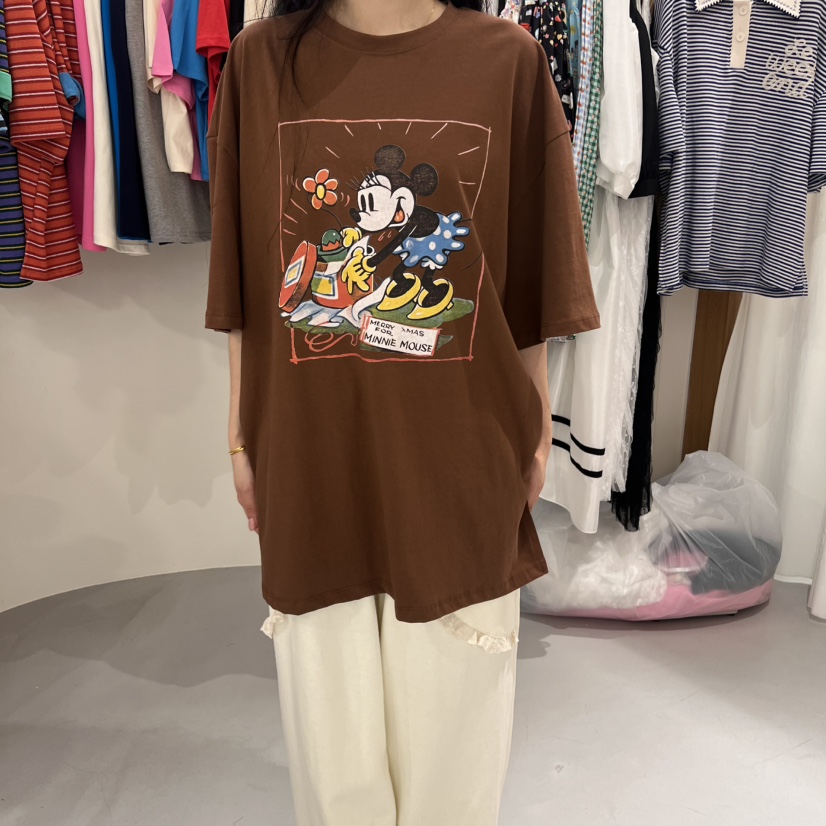 VENTI韓國直郵㊣東大門實拍女裝新品熱賣人氣時尚推薦25春夏T恤VENTIT恤圖色2