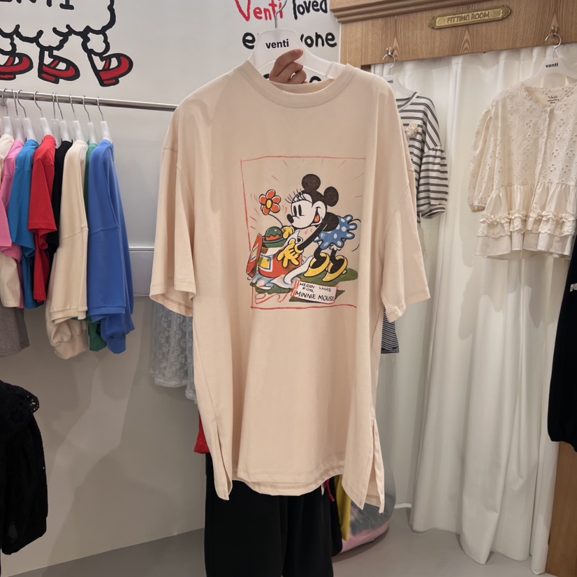 VENTI韓國直郵㊣東大門實拍女裝新品熱賣人氣時尚推薦25春夏T恤VENTIT恤圖色3