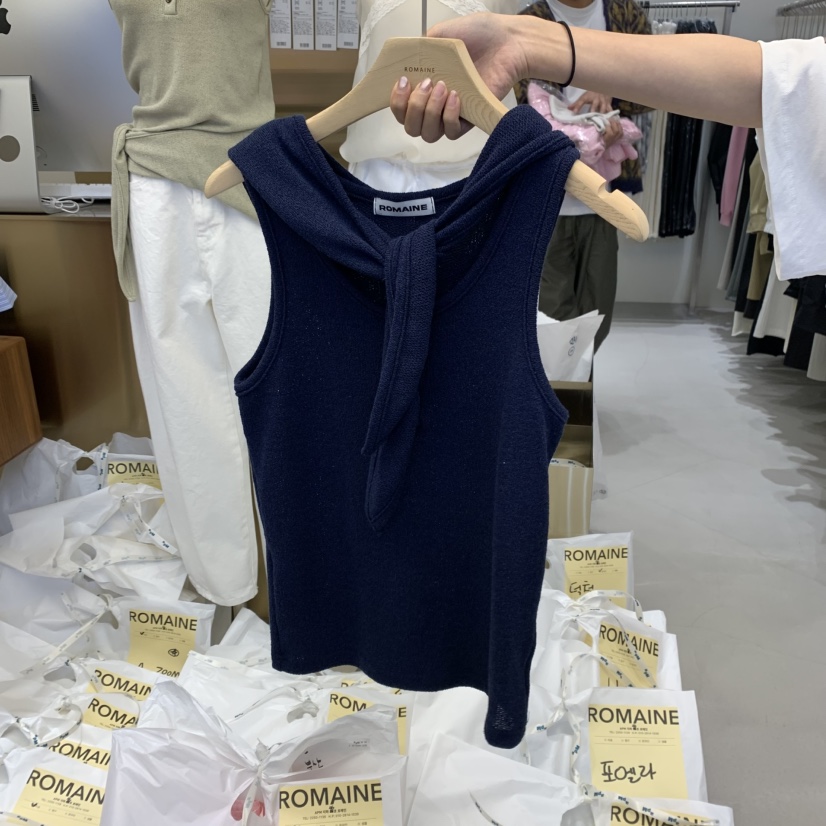 ROMAINE韓國直郵㊣東大門實拍女裝新款25春夏休閑推薦套裝亞麻ROMAINE套裝圖色2