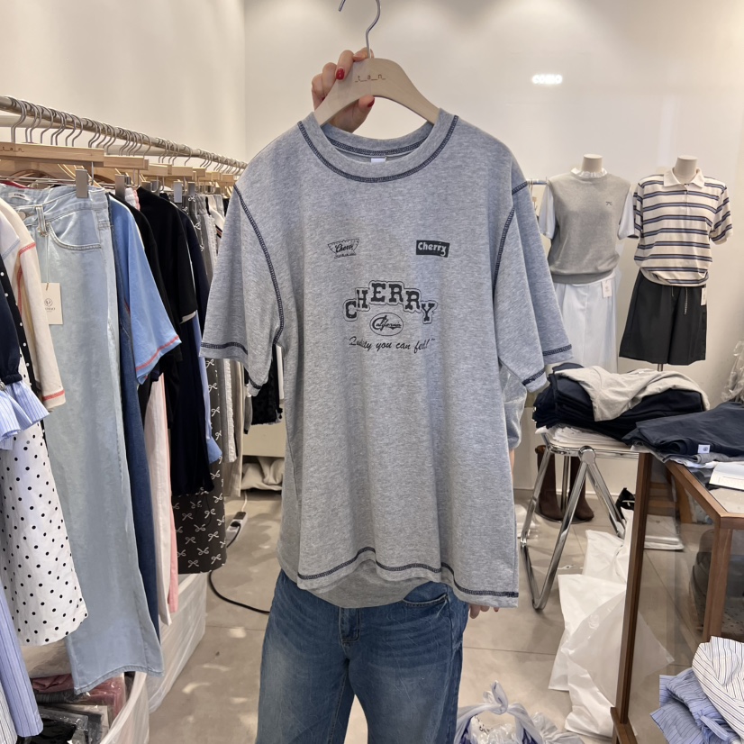 TAN&COMO韓國直郵㊣東大門實拍女裝新品熱賣休閑時尚T恤tan-COMOT恤圖色3