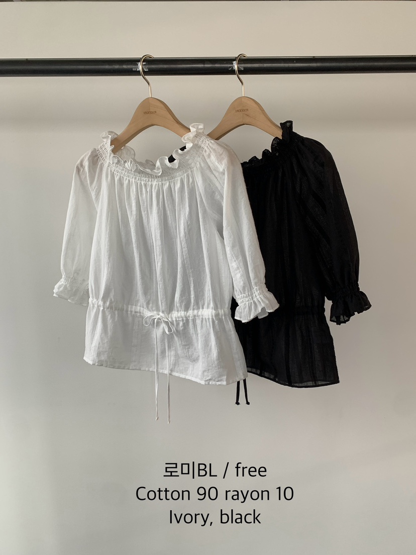 UNDERSON直郵韓國代購㊣女裝新款推薦時尚休閑25春夏襯衫蕾絲衫UNDERSON襯衫/蕾絲衫