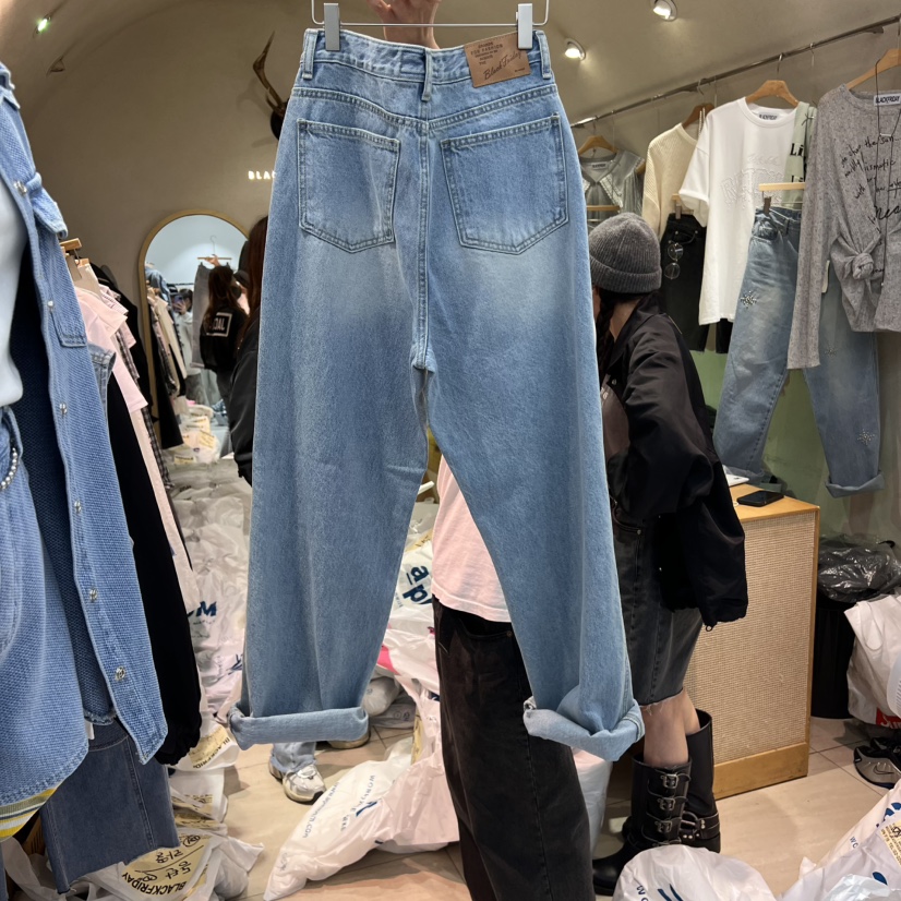 BLACKFRIDAY東大門代購女士新款熱賣職業真品推薦休閑牛仔褲BLACK FRIDAY牛仔褲