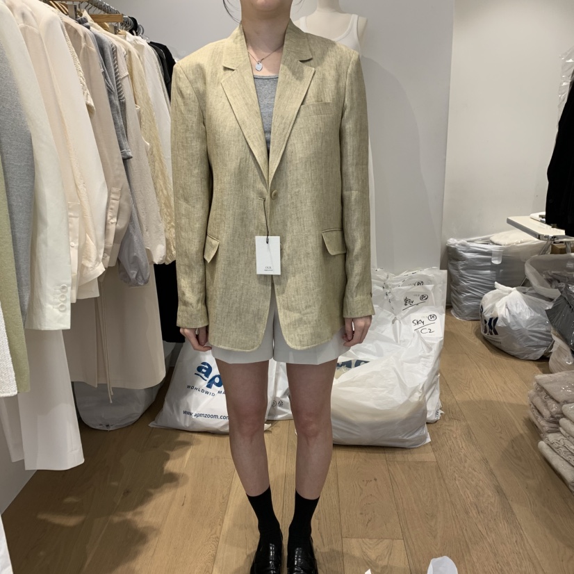 OUR-A東大門代購女士新款熱賣25春夏真品人氣推薦夾克人字形OUR-A夾克