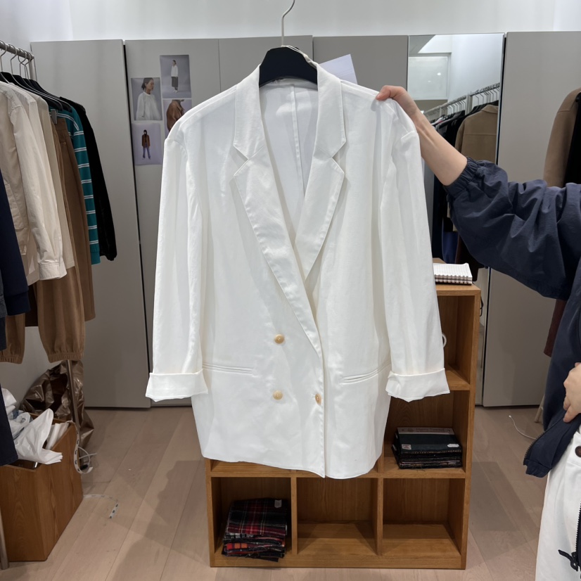 THE TARDUST韓國代購女裝新品推薦真品熱賣人氣時尚夾克亞麻THE TARDUST夾克圖色2