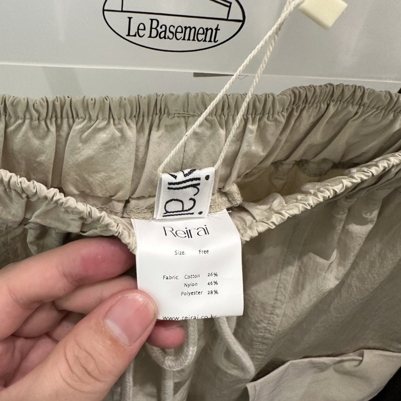 REIRAI東大門代購女裝新款時尚25春夏人氣休閑熱賣休閑褲綁帶Reirai休閑褲