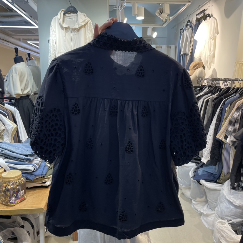 BAKHA韓國直郵女士新品真品25春夏時尚休閑人氣熱賣襯衫蕾絲衫BAKHA襯衫/蕾絲衫