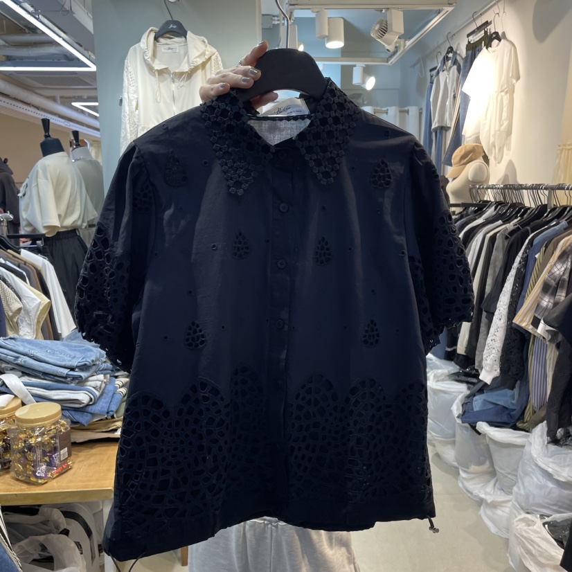 BAKHA韓國直郵女士新品真品25春夏時尚休閑人氣熱賣襯衫蕾絲衫BAKHA襯衫/蕾絲衫圖色3