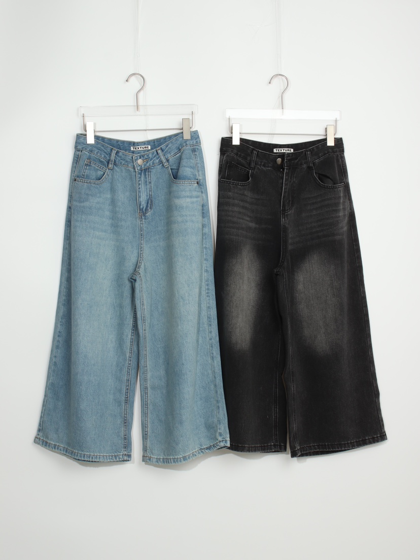 TEXTURE韓國直郵女士新品推薦25春夏時尚真品人氣休閑牛仔褲TEXTURE牛仔褲