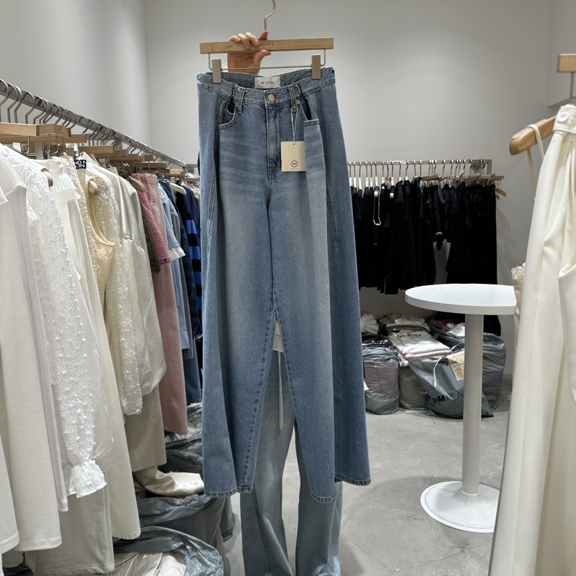 RE STYLE-Q韓國代購女裝新品人氣時尚25春夏真品推薦牛仔褲RE STYLE牛仔褲