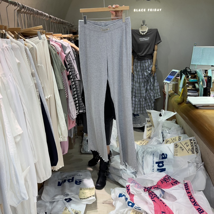 BLACKFRIDAY東大門直郵女裝新款休閑真品熱賣25春夏時尚休閑褲BLACK FRIDAY休閑褲