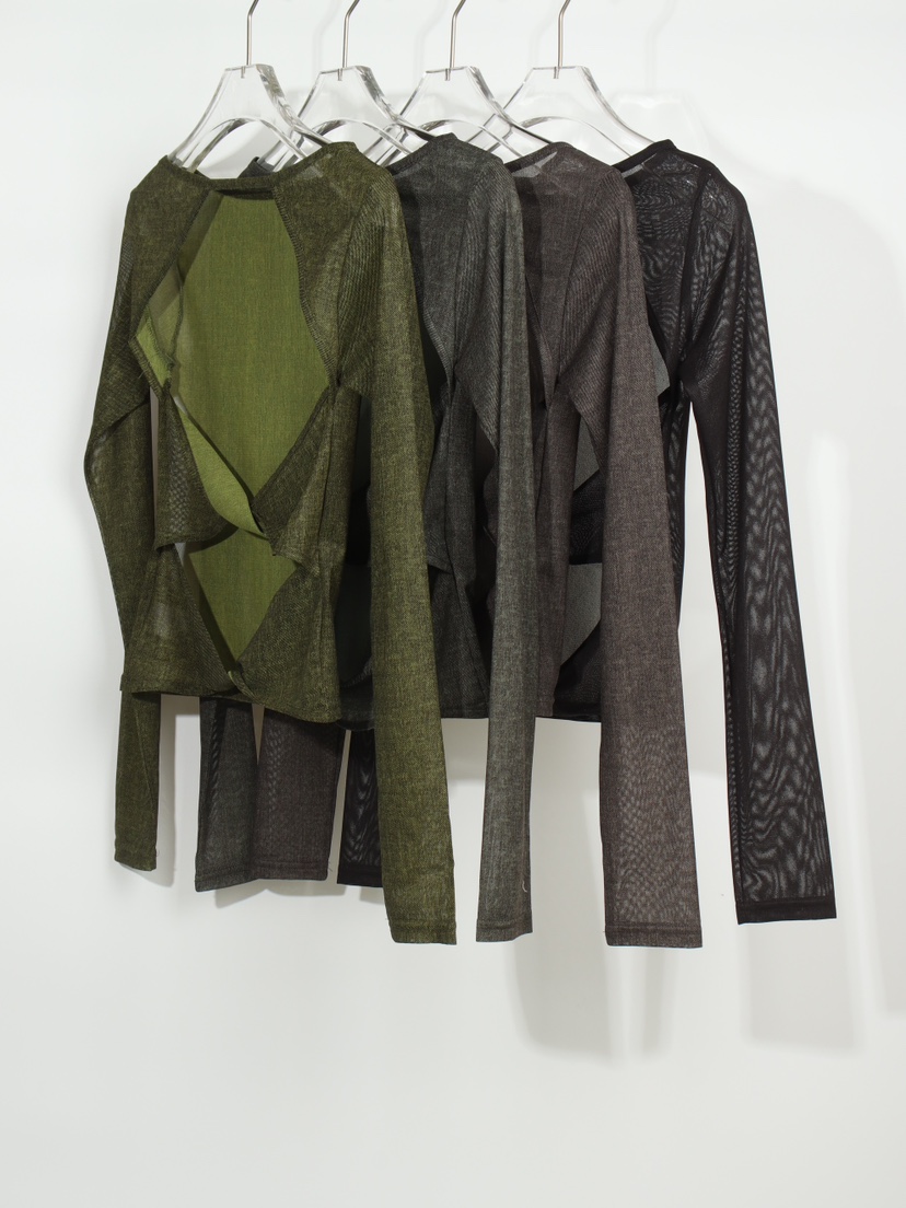 TEXTURE東大門實拍女裝新品推薦25春夏職業人氣休閑長袖T恤TEXTURE長袖T恤