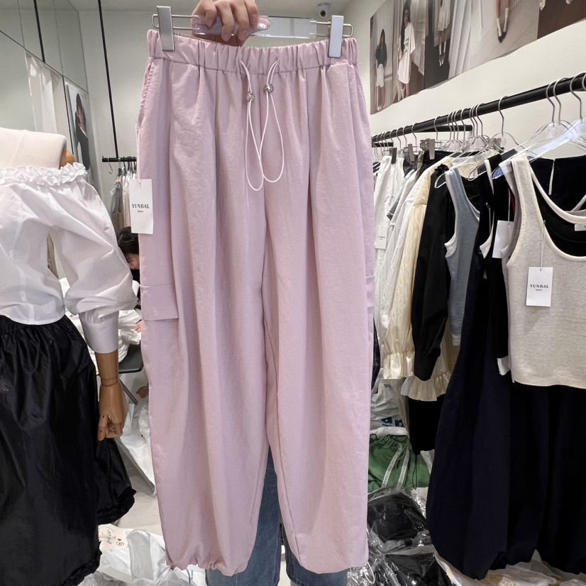 YUNBAL東大門直郵女裝新品推薦時尚真品熱賣25春夏休閑休閑褲YUNBAL休閑褲