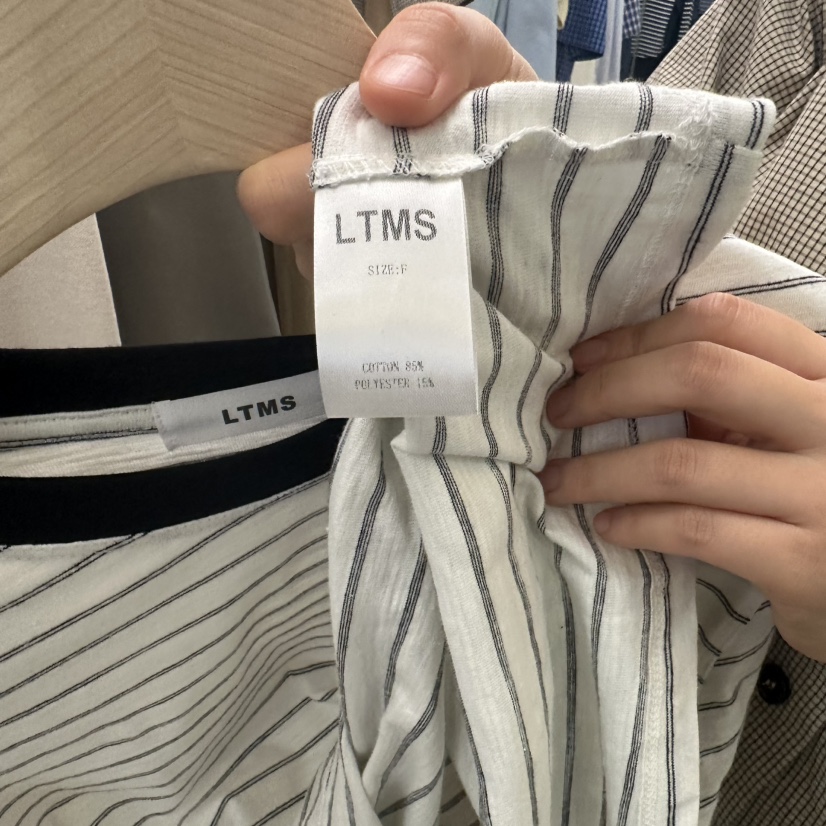 LTMS東大門直郵女士新品職業休閑25春夏推薦熱賣真品長袖T恤LTMS長袖T恤