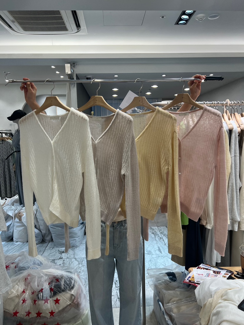 FF東大門實拍女裝新品推薦熱賣25春夏職業人氣休閑真品針織衫FF/SUNDAY針織衫