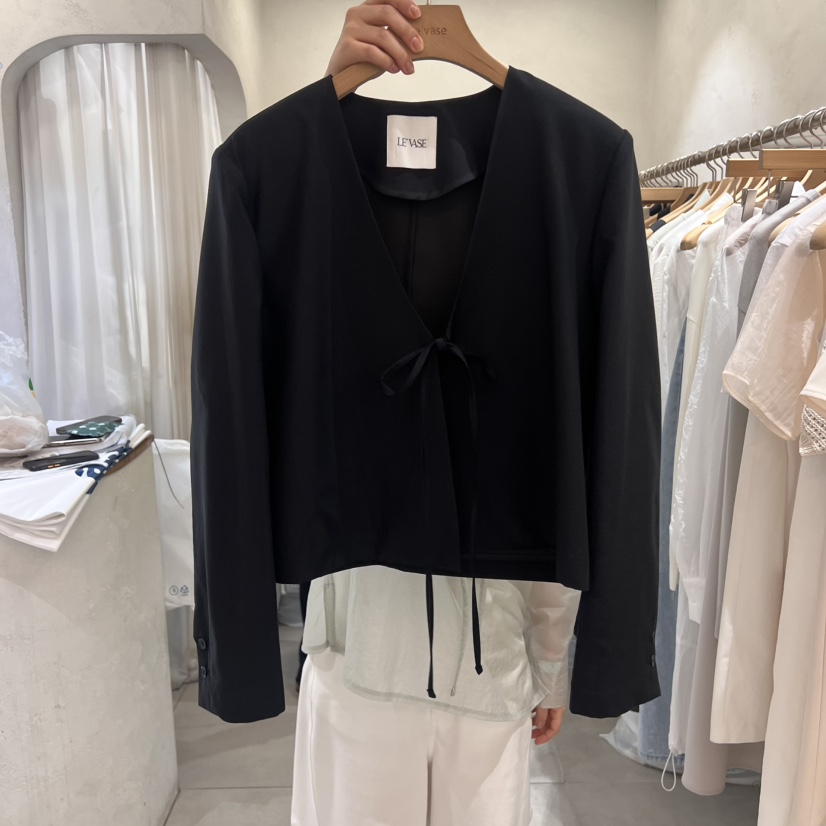 LE VASE東大門實拍女裝新品人氣休閑時尚職業熱賣真品夾克LE VASE夾克圖色2
