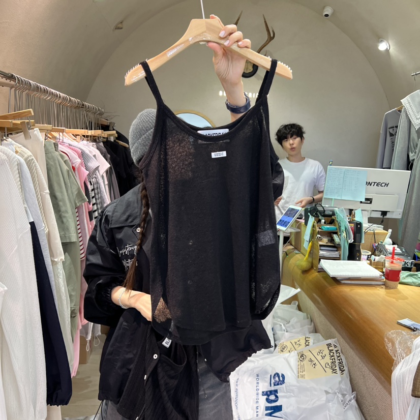 BLACKFRIDAY東大門實拍女士新款時尚25春夏真品熱賣吊帶背心BLACK FRIDAY吊帶/背心圖色3