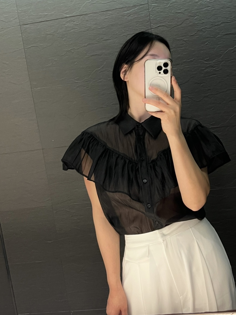 VERNI韓國直郵女裝新品時尚熱賣推薦人氣25春夏真品襯衫蕾絲衫VERNI襯衫/蕾絲衫