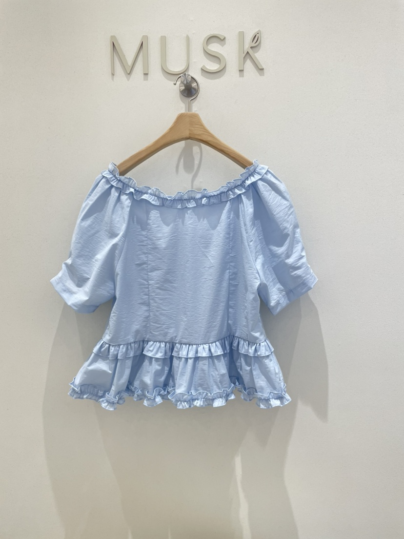 MUSK東大門實拍女士新品真品25春夏休閑職業推薦襯衫蕾絲衫MUSK襯衫/蕾絲衫