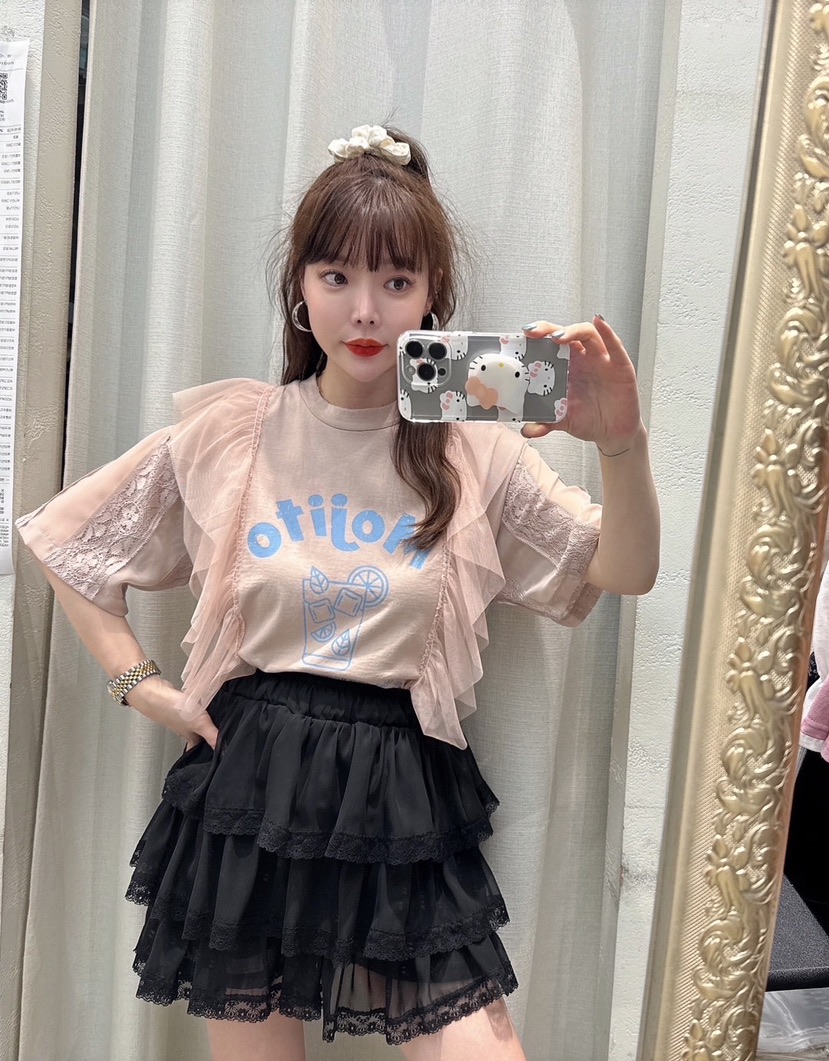 LOVABLE韓國代購女裝新品時尚熱賣真品推薦25春夏人氣休閑T恤LOVABLET恤