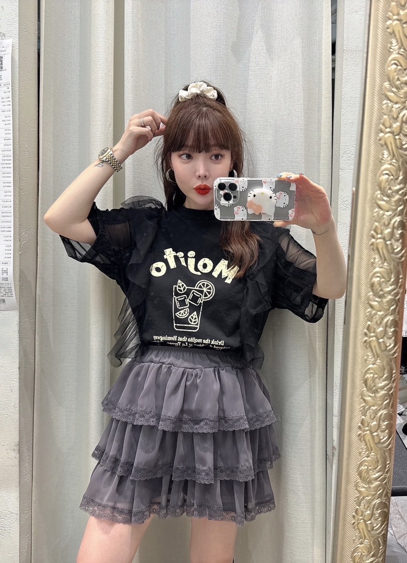 LOVABLE韓國代購女裝新品時尚熱賣真品推薦25春夏人氣休閑T恤LOVABLET恤