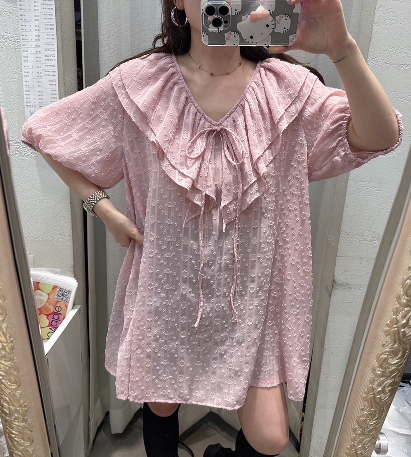 LOVABLE東大門代購女裝新款時尚推薦人氣真品25春夏襯衫蕾絲衫LOVABLE襯衫/蕾絲衫