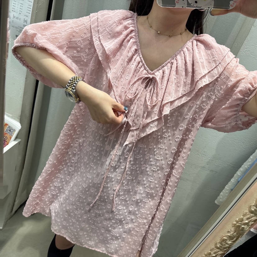 LOVABLE東大門代購女裝新款時尚推薦人氣真品25春夏襯衫蕾絲衫LOVABLE襯衫/蕾絲衫