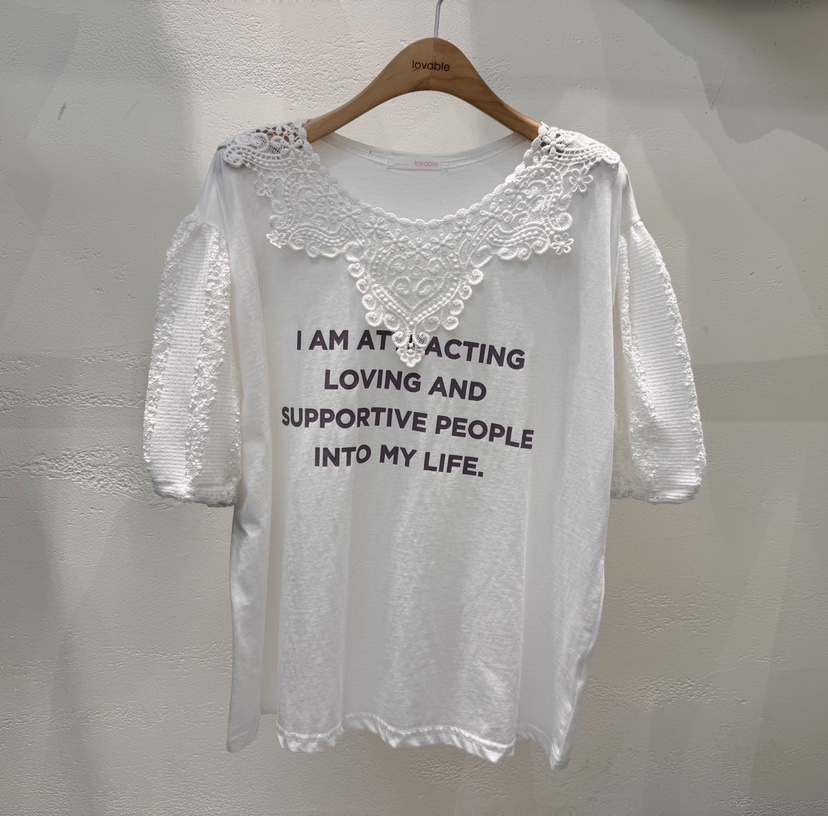 LOVABLE韓國代購女士新款真品休閑人氣職業時尚熱賣推薦T恤LOVABLET恤圖色1