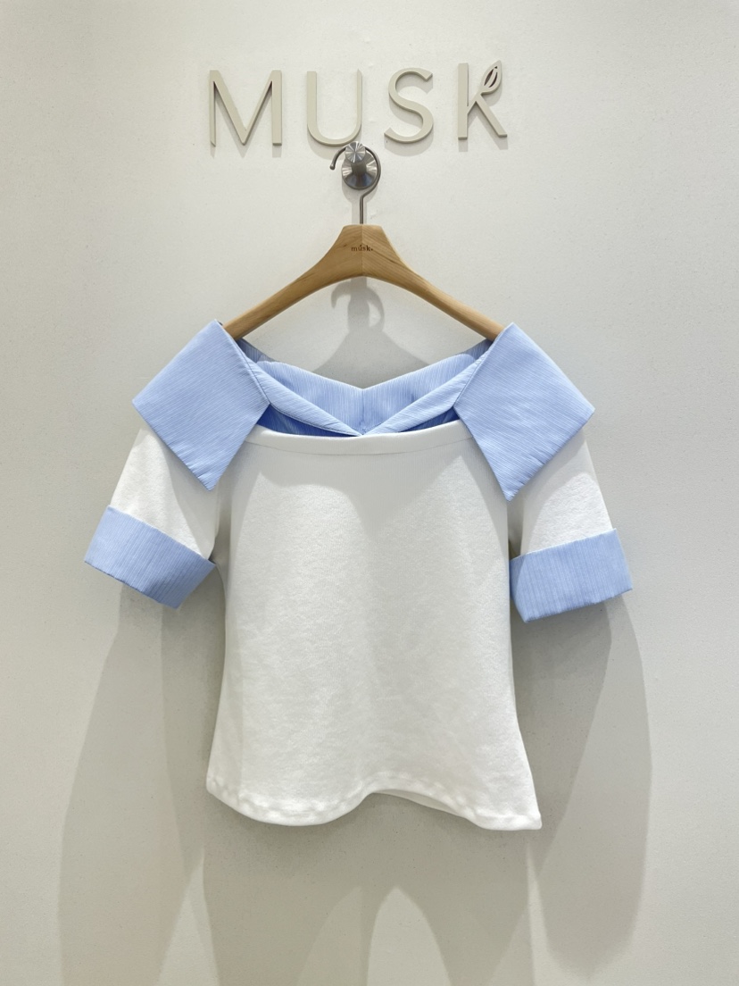 MUSK東大門直郵女裝新品25春夏休閑真品職業時尚襯衫蕾絲衫MUSK襯衫/蕾絲衫圖色2
