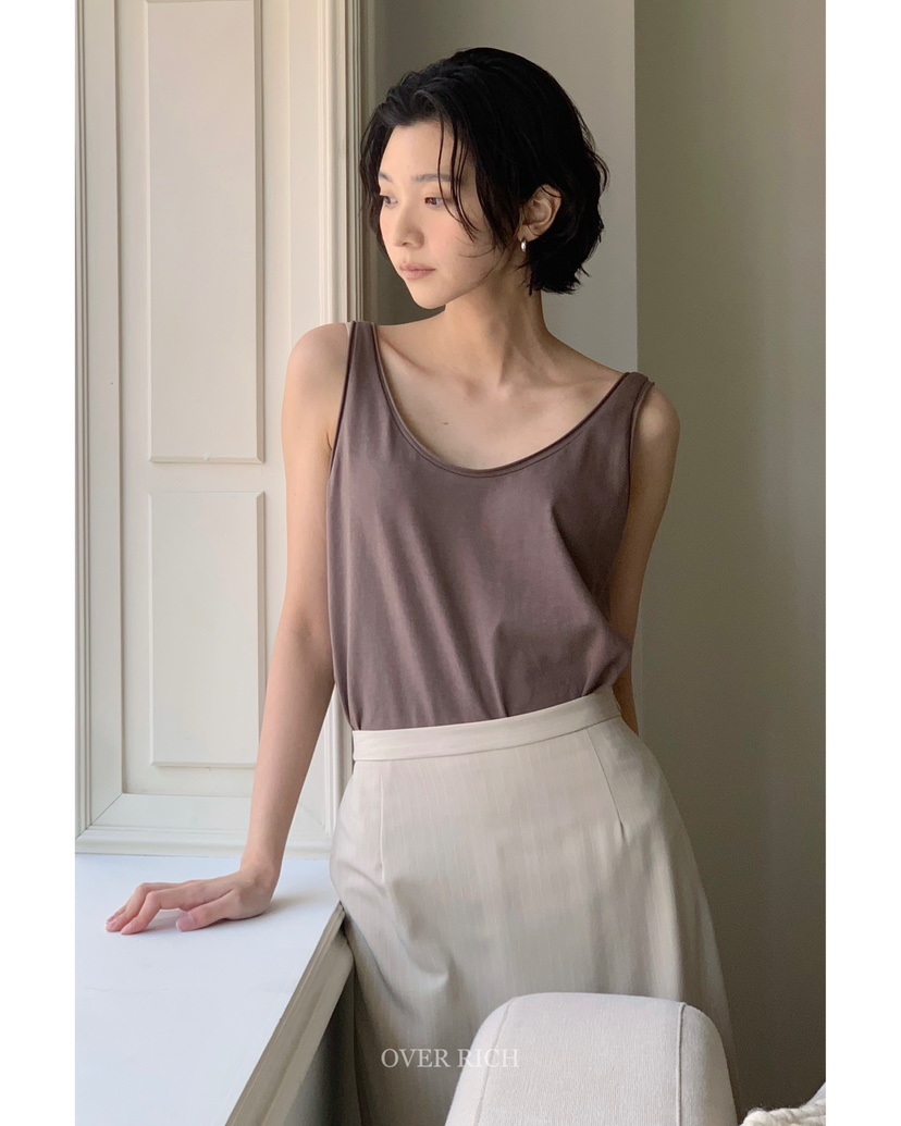 OVER RICH東大門實拍女裝新品職業休閑真品熱賣人氣吊帶背心OVER RICH吊帶/背心