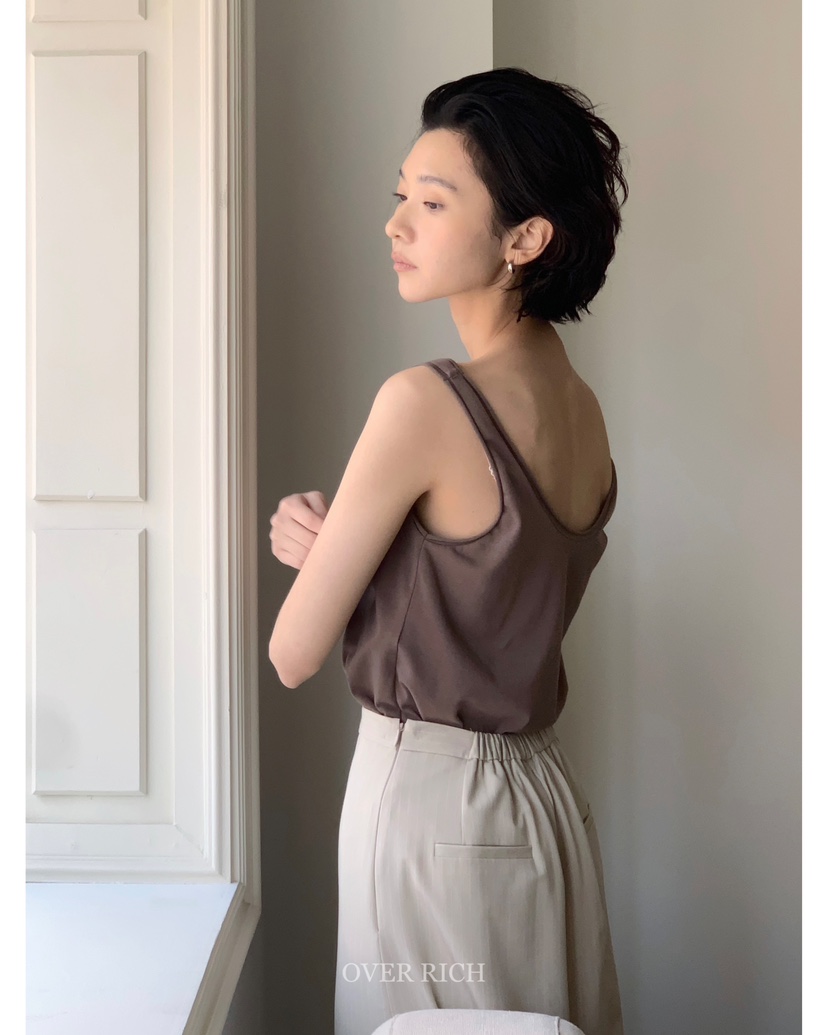 OVER RICH東大門實拍女裝新品職業休閑真品熱賣人氣吊帶背心OVER RICH吊帶/背心