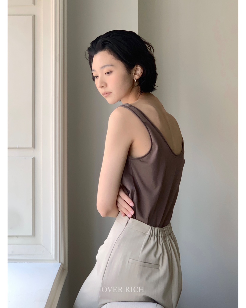 OVER RICH東大門實拍女裝新品職業休閑真品熱賣人氣吊帶背心OVER RICH吊帶/背心