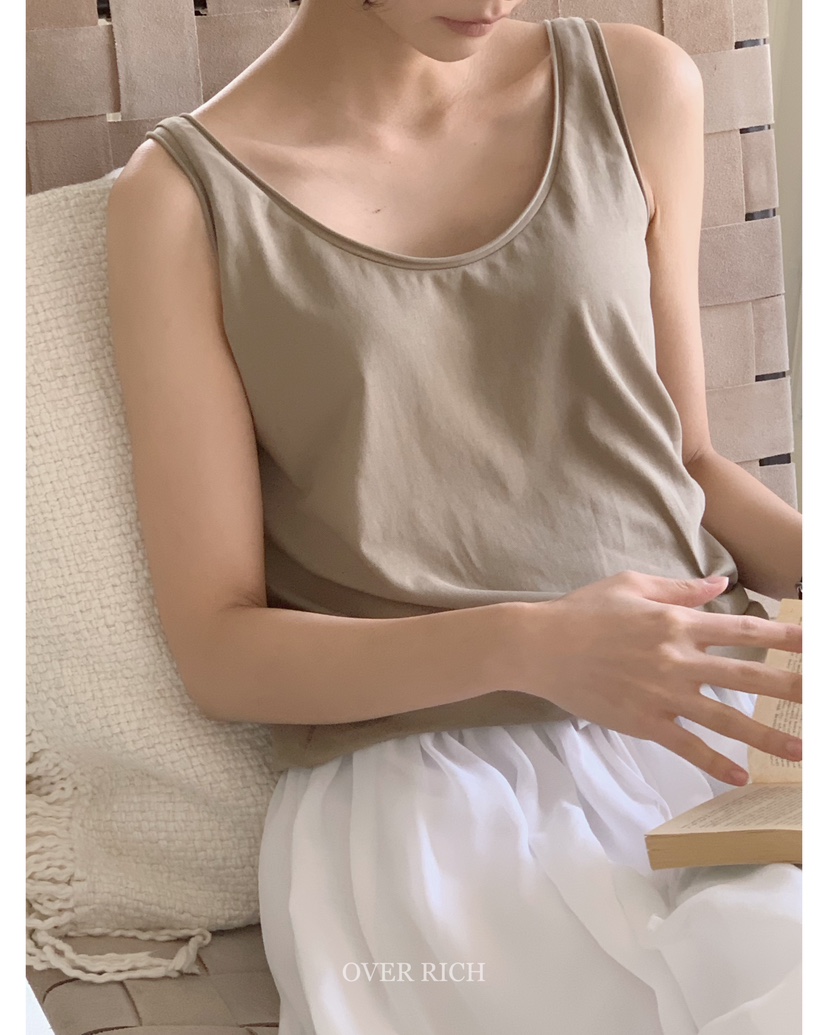 OVER RICH東大門實拍女裝新品職業休閑真品熱賣人氣吊帶背心OVER RICH吊帶/背心