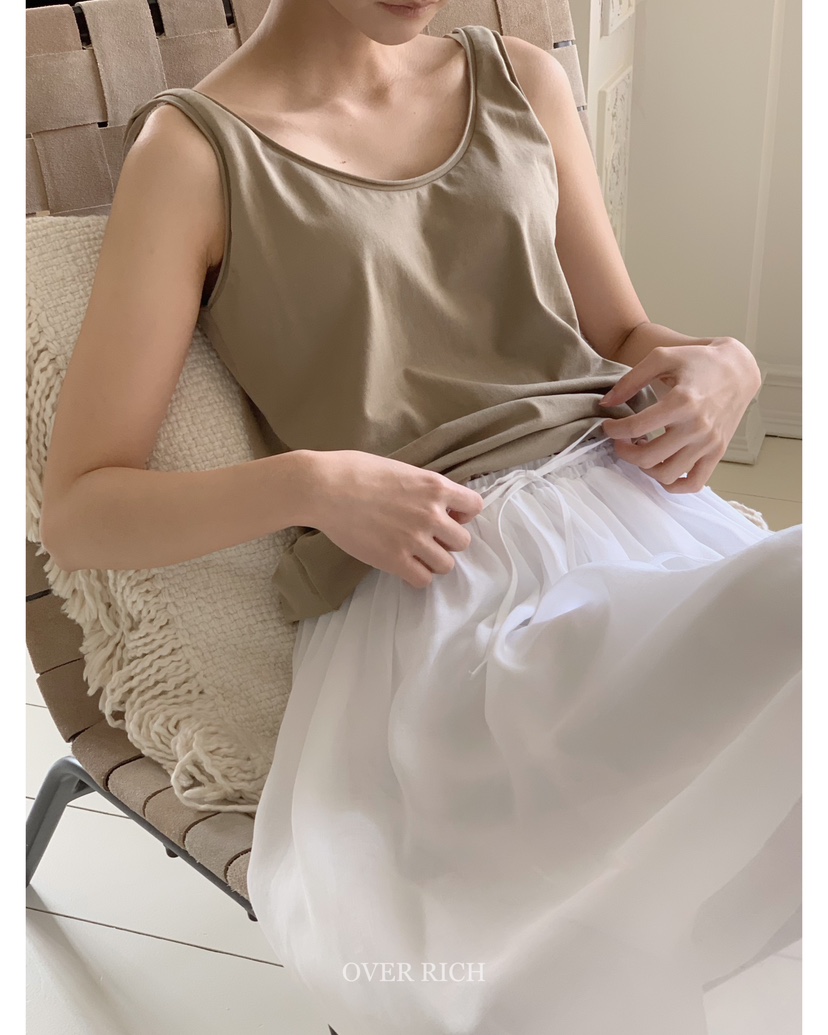 OVER RICH東大門實拍女裝新品職業休閑真品熱賣人氣吊帶背心OVER RICH吊帶/背心