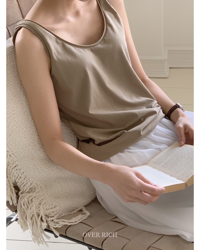 OVER RICH東大門實拍女裝新品職業休閑真品熱賣人氣吊帶背心OVER RICH吊帶/背心