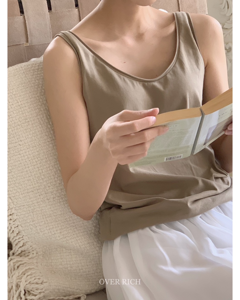 OVER RICH東大門實拍女裝新品職業休閑真品熱賣人氣吊帶背心OVER RICH吊帶/背心