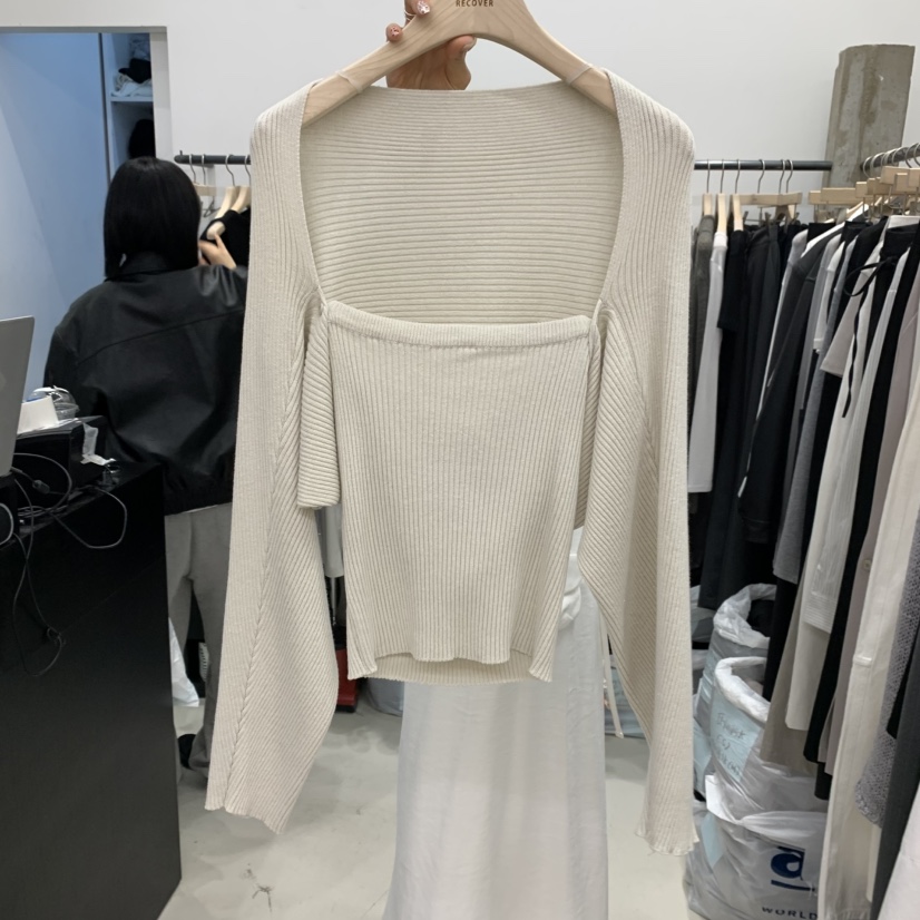 RECOVER-OT韓國代購女裝新品25春夏人氣職業休閑針織衫可拆卸RECOVER/MOMENT針織衫