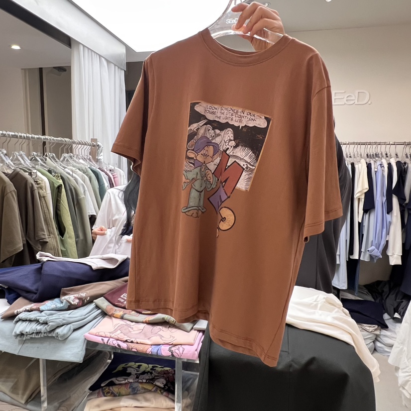 LEESEED-A韓國代購女裝新品真品職業熱賣推薦25春夏時尚T恤SEeD/LEESEEDT恤