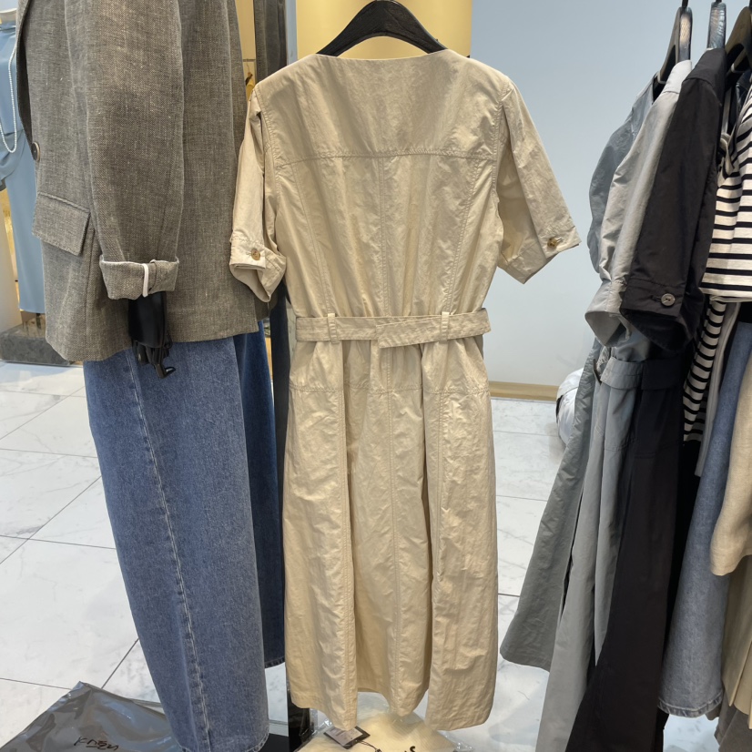 J COCO東大門實拍女裝新款熱賣推薦25春夏真品連衣裙含腰帶J COCO連衣裙
