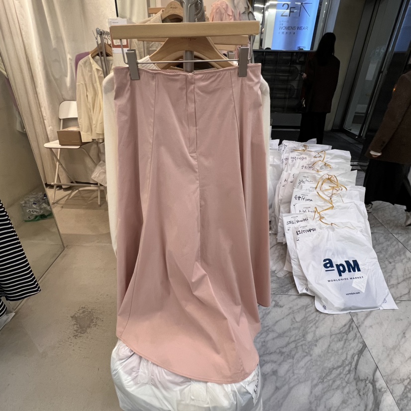 AFTERGLOW東大門直郵女裝新品休閑時尚推薦半身裙中短裙拉鏈AFTERGLOW半身裙/中短裙