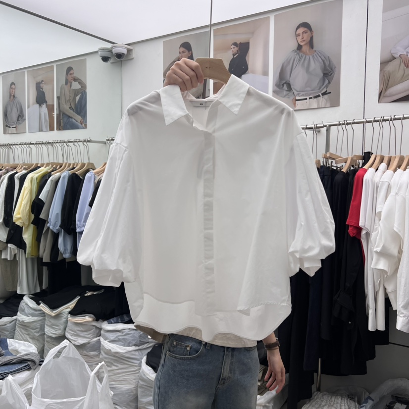 MOI-A韓國直郵女士新品25春夏職業時尚熱賣真品襯衫蕾絲衫MOI-A襯衫/蕾絲衫圖色2